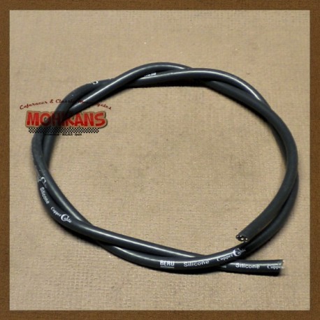 Cable bujía silicona negro 1m