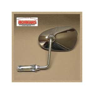 Espejo en puño oval cromado Izquierdo 90º