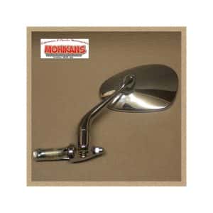 Espejo en puño oval cromado izq.