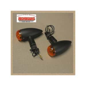 Mini-intermitentes micro Bullet 75mm negro