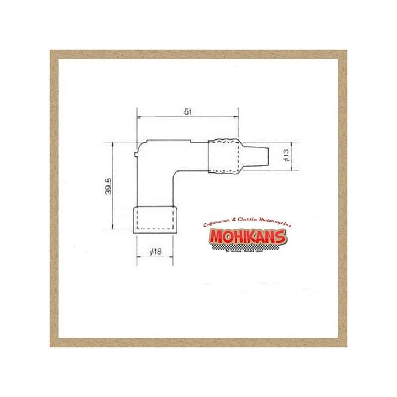 Cable-pipeta NGK amarillo-rojo