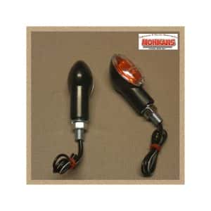 Mini-intermitentes Cat-eye negro corto claro