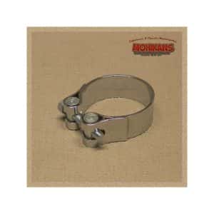 Abrazadera tubo de escape cromada 38mm
