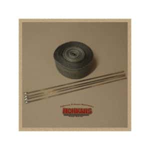 Cinta anticalórica negra 10m