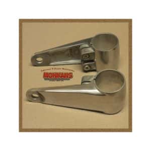 Soportes de faro aluminio pulido 35-41mm