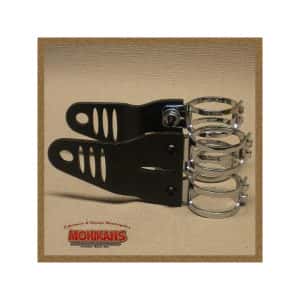 Soportes de faro Alu negro