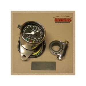 Mini velocímetro multifunción 220km/h fondo negro