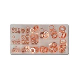 Surtido de arandelas de cobre 150 unidades