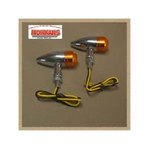 Mini-intermitentes micro Bullet prisma 65mm cromo