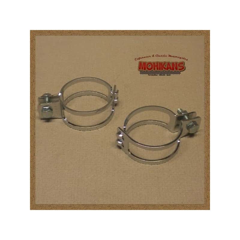 Soportes de faro acero cromado