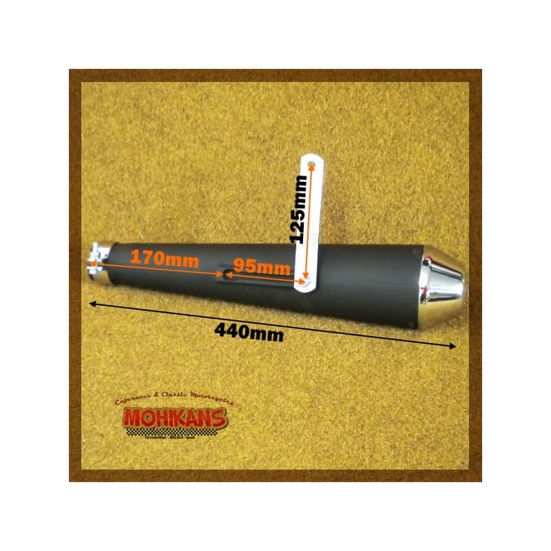 Megáfono tipo Cono 44cms cromado-negro