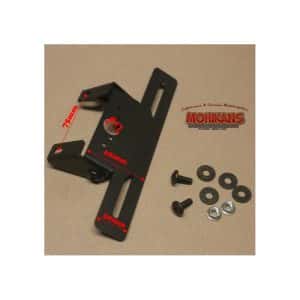 Portamatricula regulable negro M