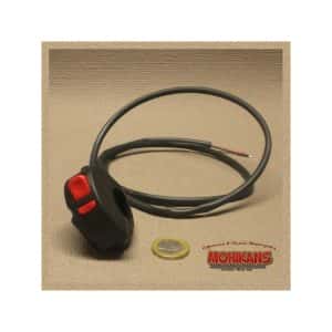 Mini-conmutador paro motor Domino negro