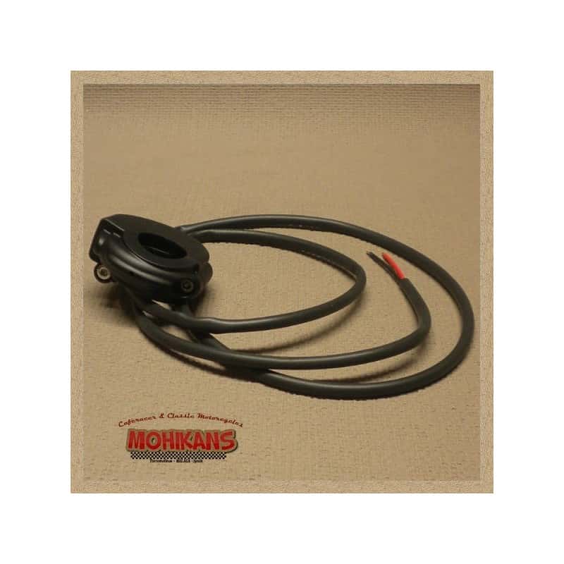 Mini-conmutador paro motor Domino negro