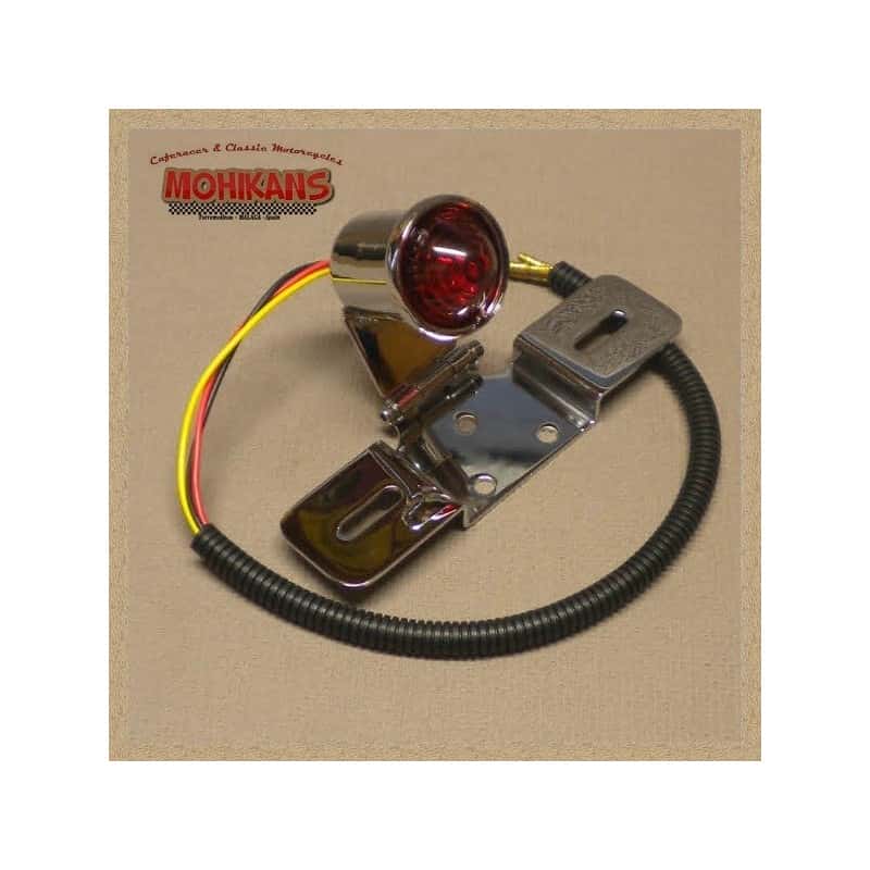 Mini piloto trasero "Atomic" cromo