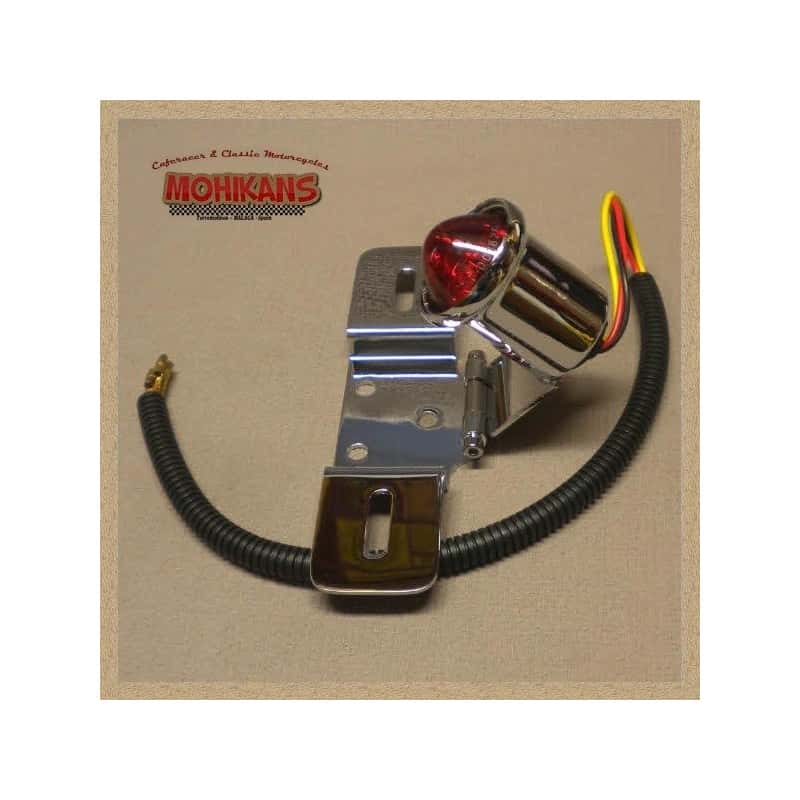 Mini piloto trasero "Atomic" cromo