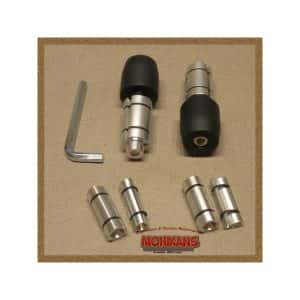 Contrapesos manillares 1 pulgada/22mm negro