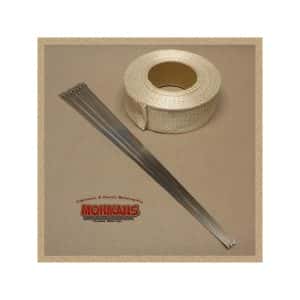 Cinta anticalórica blanca oscurecida 15m