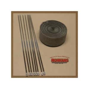 Cinta anticalórica negra 15m