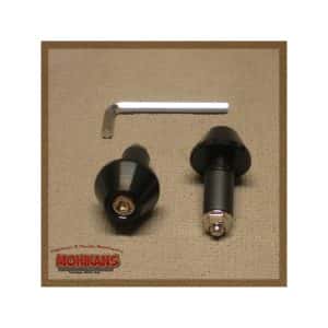 Contrapesos negro manillares de aluminio