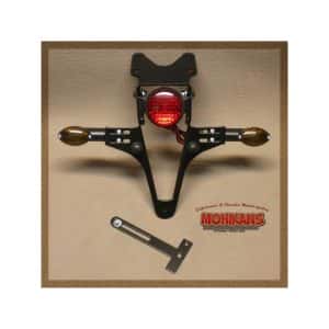 Portamatrícula regulable + mini piloto