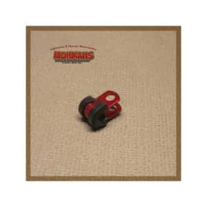 Abrazadera goma-aluminio rojo 6mm