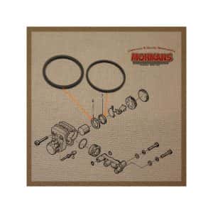 Kit retenes pistón pinza de freno Kawasaki KZ400 D3