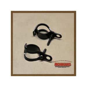 Soportes de faro acero negro 30-39mm