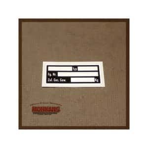 Lámina metálica autoadhesiva