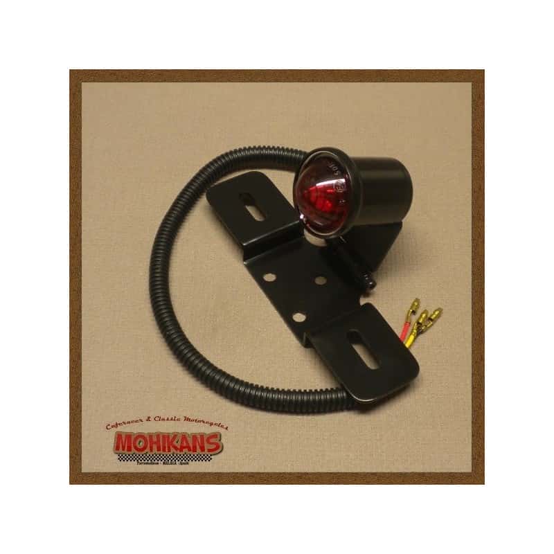 Mini piloto trasero "Atomic" negro homologado