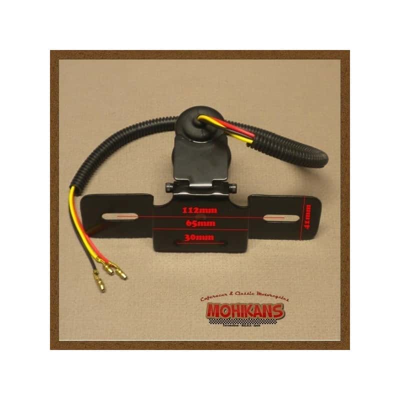 Mini piloto trasero "Atomic" negro homologado